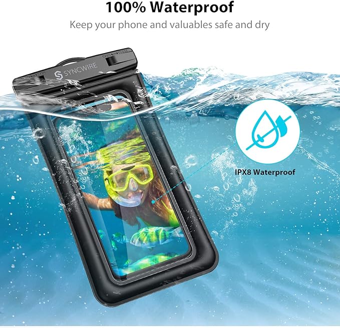 Water proof Transparent Mobile cover for Safety And Swimming PoolđŠ (1pc).