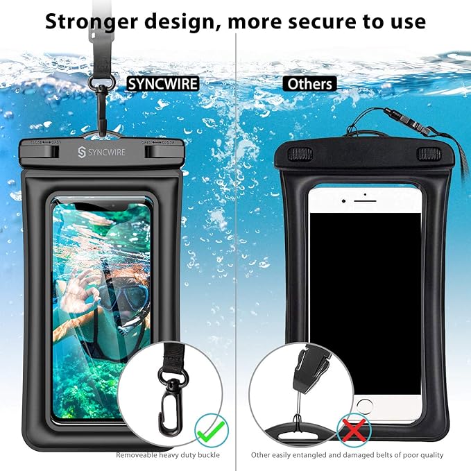 Water proof Transparent Mobile cover for Safety And Swimming PoolđŠ (1pc).